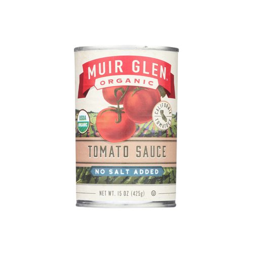 Muir Glen Organic Tomato Sauce, No Salt