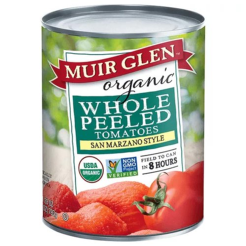 Muir Glen Organic Tomatoes - Whole Plum Peeled - 28 Oz