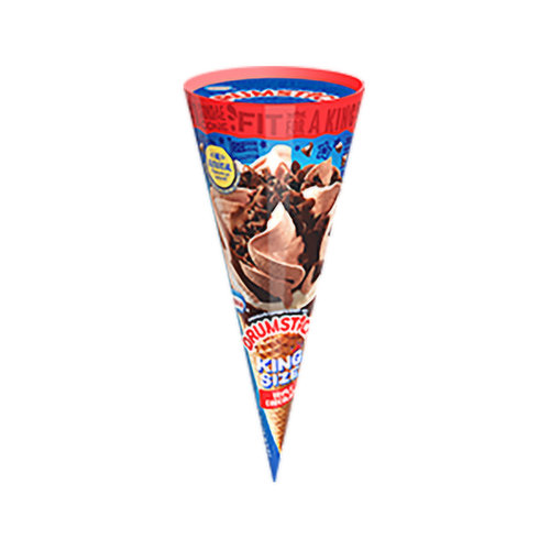 Nestle Drumstick King Size Triple Chocolate Ice Cream Cone, 7.5 Fl Oz