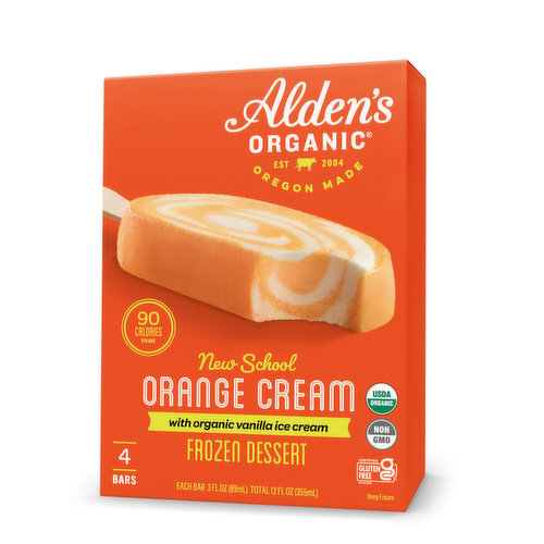 Alden's Ice Cream Bar Orange Cream