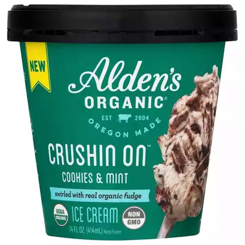 Aldens Ice Cream Mint Cookie