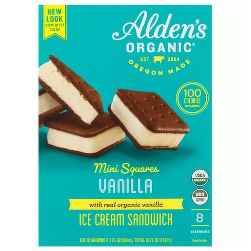 Alden's Organic Mini Ice Cream Sandwich