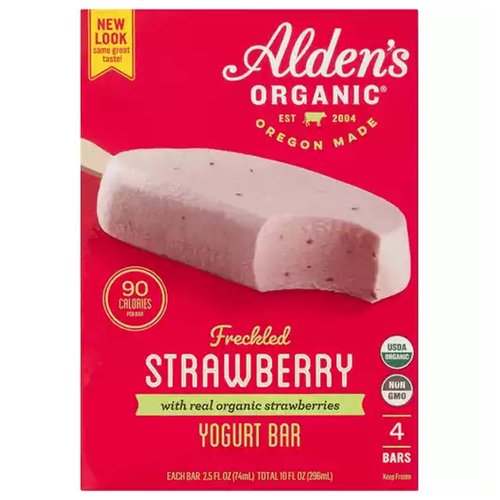 Alden's Organic Strawberry Yogurt Bar