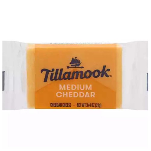 Tillamook Medium Cheddar Snack Cheese