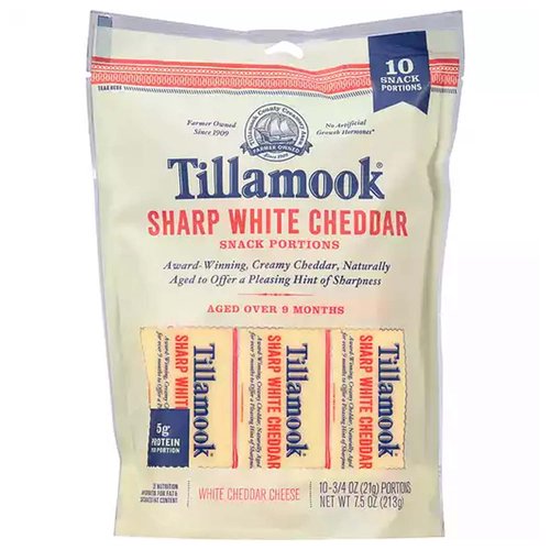 Tillamook Sharp White Cheddar Cheese Snack