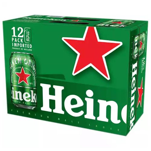 Heineken Lager Beers Cans Pack Of 12 9634