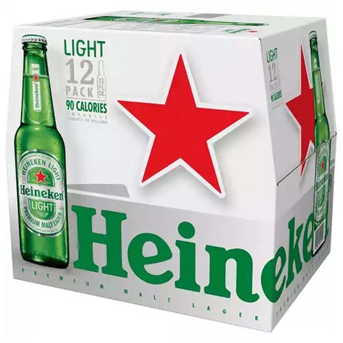 Heineken Light, Bottles (Pack of 12)