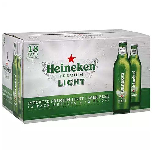 Heineken Light, Bottles (Pack of 18)