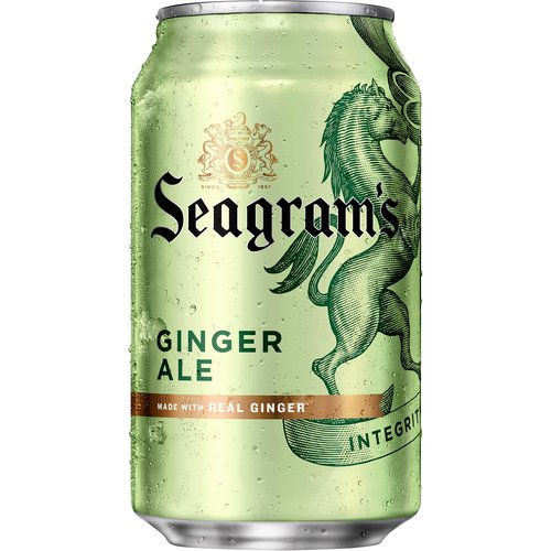 Seagram's Ginger Ale, Cans (Pack of 6)