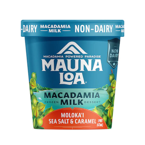 Mauna Loa Macadamia Milk Non-Dairy Ice Cream, Molokai Sea Salt Caramel
