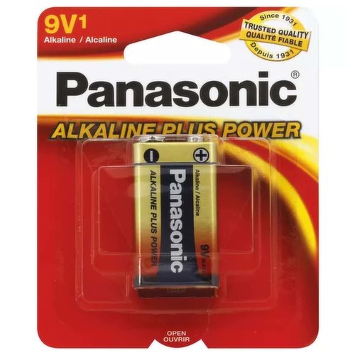 Panasonic Alkaline Plus Power Battery, 9V