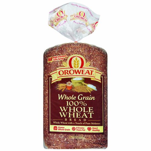 Oroweat Bread, 100% Whole Wheat 