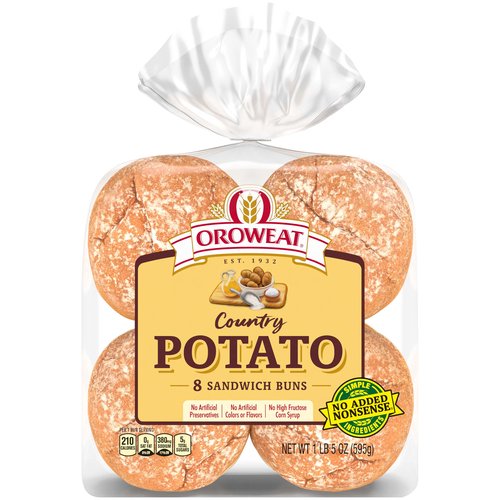 Oroweat Country Potato Hamburger Buns