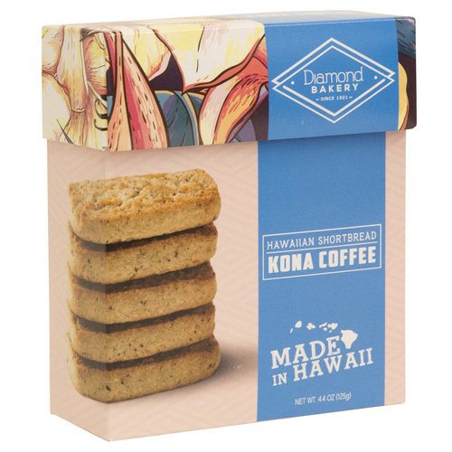 Diamond Bakery Hawaiian Shortbread Cookies, Kona Coffee