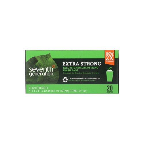 Seventh Generation Extra Strong Tall Kitchen Trash Bags - 13