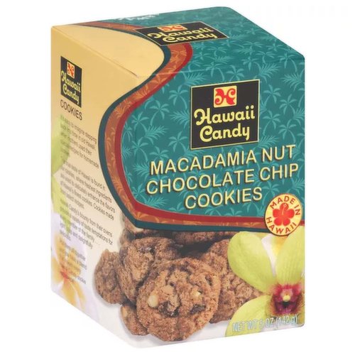 Hawaii Candy Macadamia Nut Cookie, Chocolate Chip 