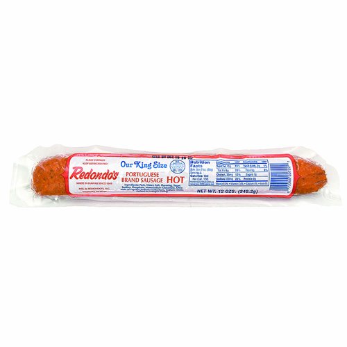 Redondo's Portuguese Sausage, Hot, King Size