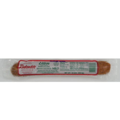 Lisboa Mild Portuguese Sausage Foodland   7336620728 