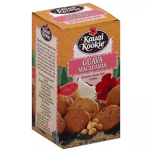 Kauai Kookie Macadamia Cookies, Guava