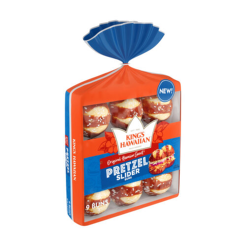 King's Hawaiian Original Hawaiian Sweet Pretzel Slider Buns (9-count)