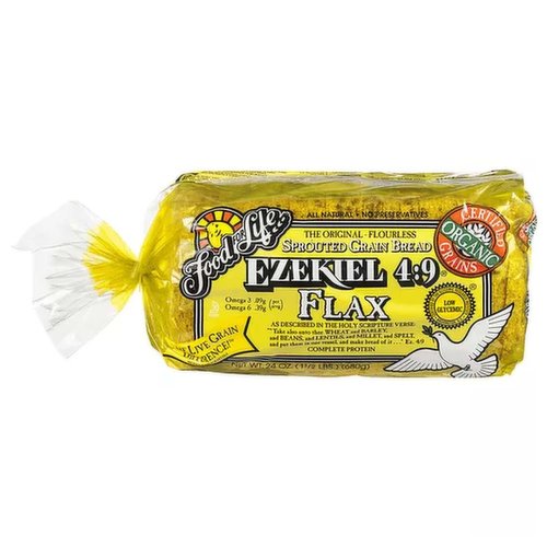 Food For Life Ezekiel 4:9 Bread, Flourless Flax