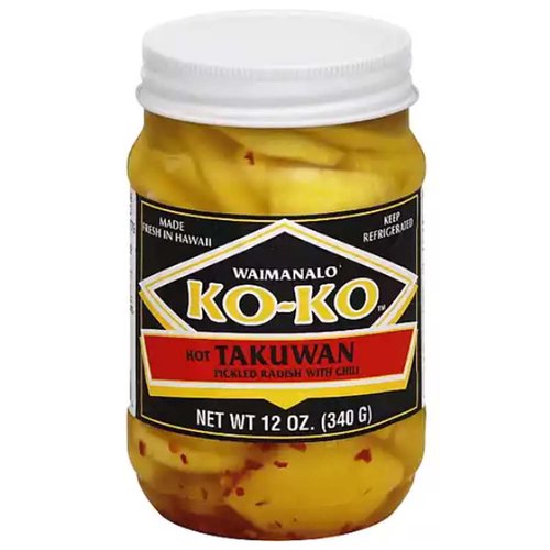 Waimanalo Koko Hot Takuwan Pickled Radish