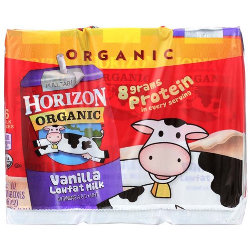 Horizon Organic 1% Milk, Vanilla (Pack of 6)