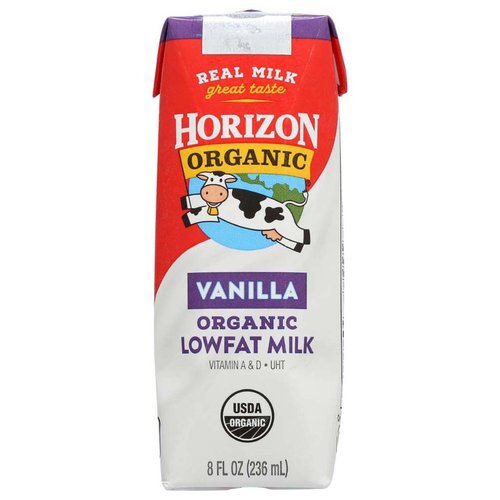 Horizon Organic Low<li>fat Milk, Vanilla