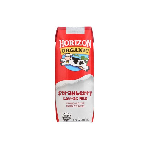 Horizon Organic Milk, Lowfat Strawberry