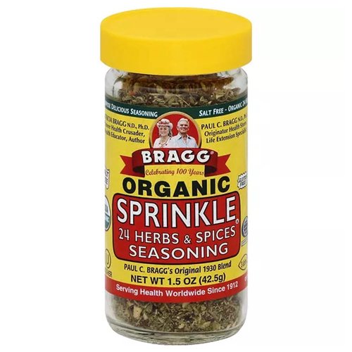 Braggs Organic Sprinkle 24 Herbs & Spices Seasoning 42g - Miss Spelt's  Organics