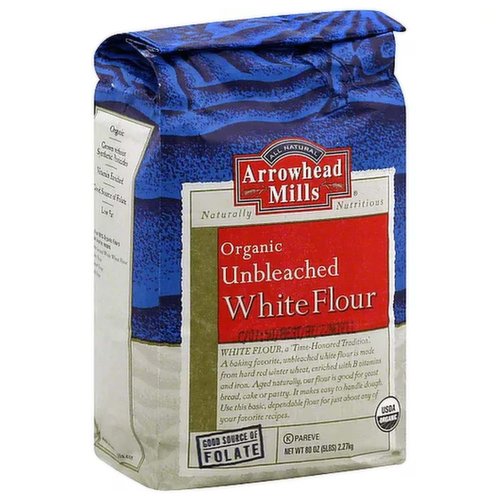 Arrowhead Mills Organic Unbleached Flour, White