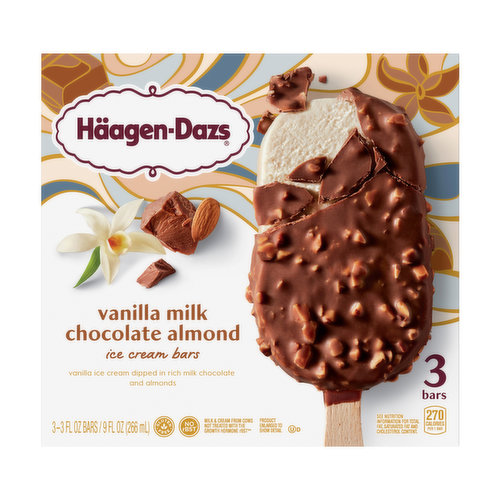 Haagen-Dazs Bars, Vanilla Chocolate Almond