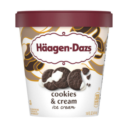 Haagen-Dazs Ice Cream, Cookies & Cream