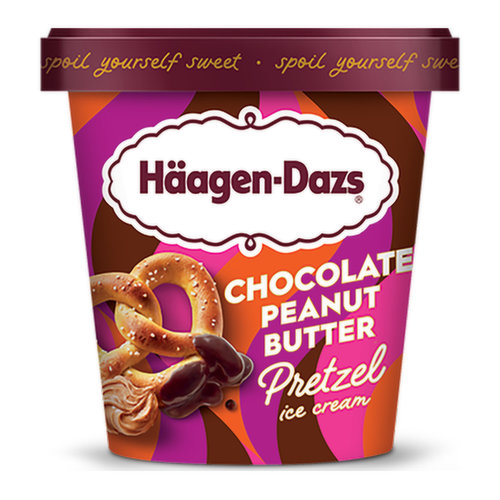 Haagen-Dazs Chocolate Peanut Butter Pretzel Ice Cream