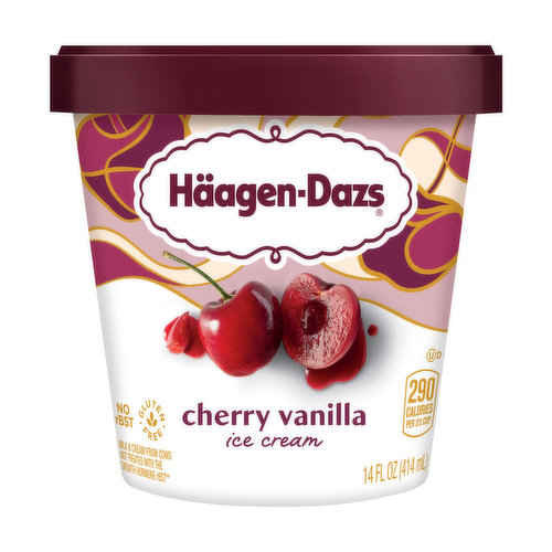 Haagen-Dazs Ice Cream, Cherry Vanilla