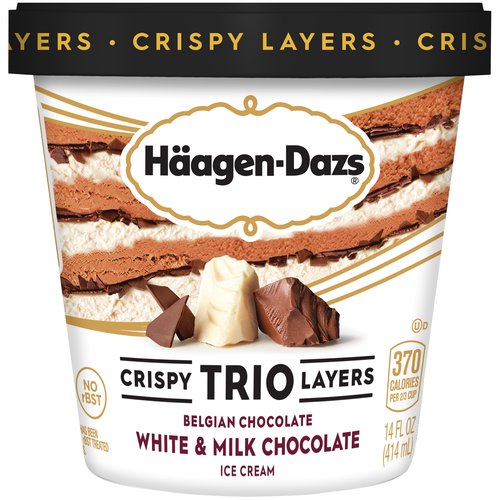 Haagen Dazs Ice Cream, Trio Layers Crispy