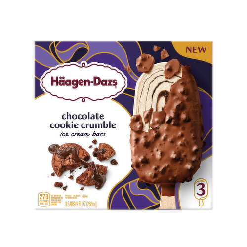 Haagen Dazs Chocolate Cookie Crumble Ice Cream Bars