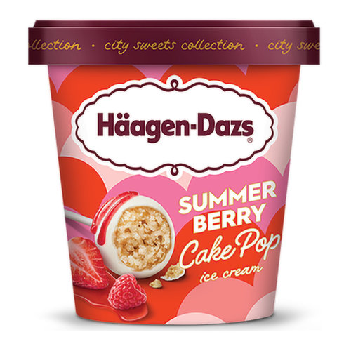 Haagen-Dazs Summer Berry Cake Pop Ice Cream