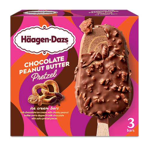 Haagen-Dazs Chocolate Peanut Butter Pretzel Ice Cream Bar