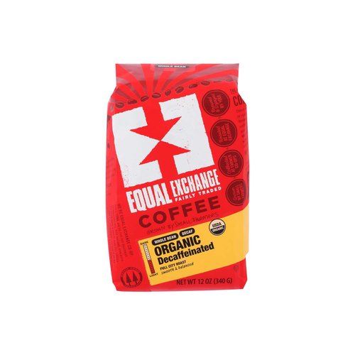 Equal Exchange Organic Coffee, Decaf Whole Bean