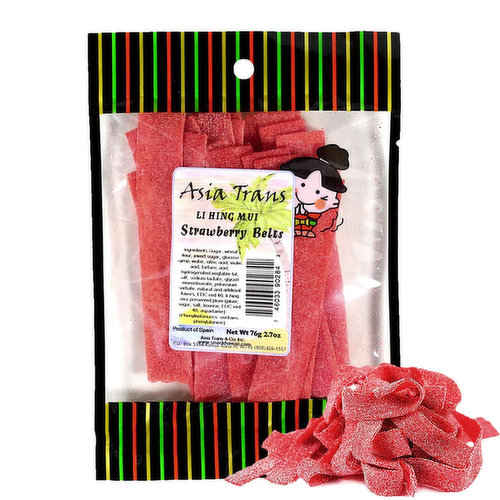 Asia Trans Li Hing Strawberry Belts