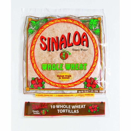 Sinaloa Tortillas, Whole Wheat