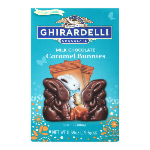 Easter Ghirardelli Milk Chocolate Caramel Bunnies