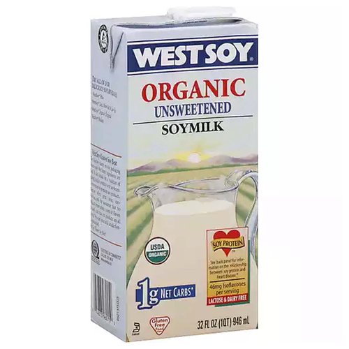 Westsoy Organic Soy Milk, Unsweetened