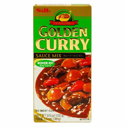  S&B, Golden Curry Japanese curry Mix, Medium Hot, 3.2