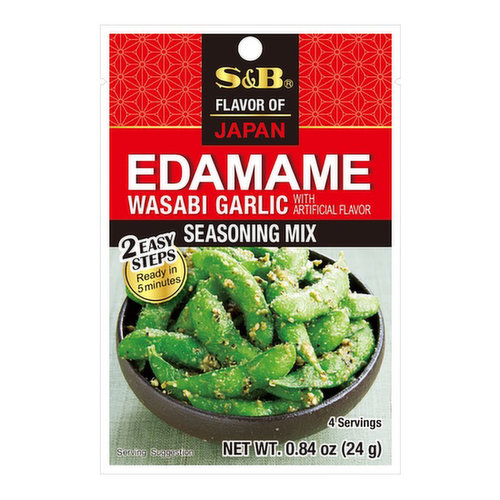 S&B Edamame Wasabi Garlic Seasoning Mix