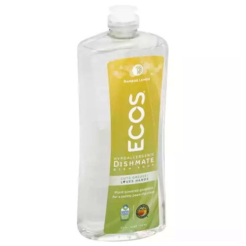 Ecos Dishmate Dish Soap, Bamboo Lemon