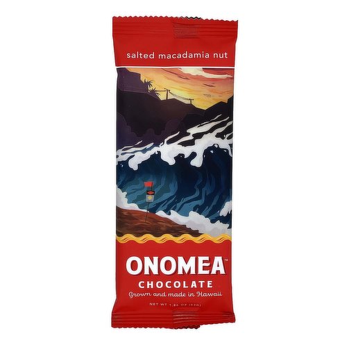 Onomea Chocolate Bar, Salted Mac Nut