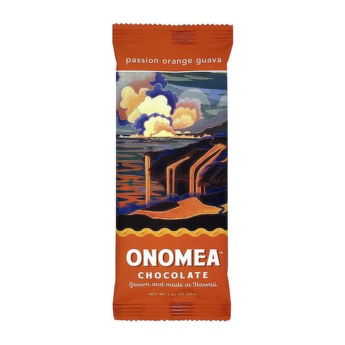 Onomea Chocolate Bar, Passion Orange Guava