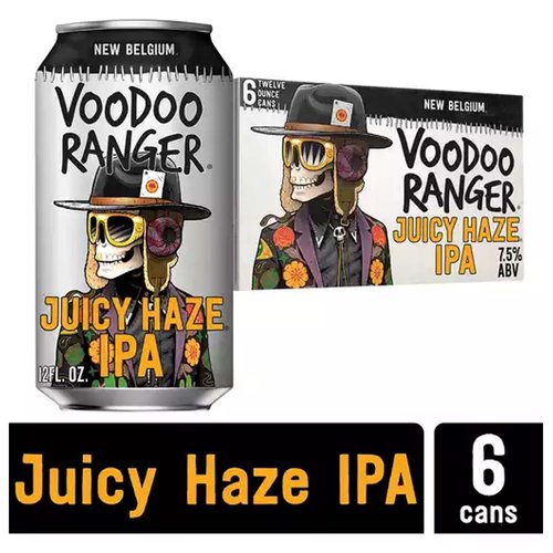 New Belgium Voodoo Juicy Haze, Cans (Pack of 6)